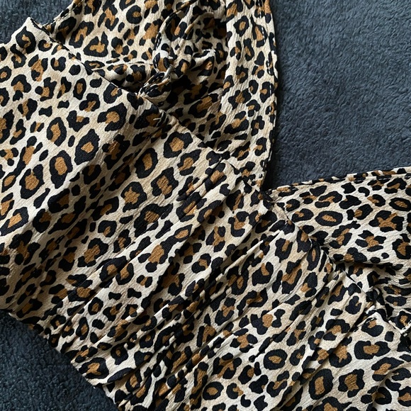 ZARA LEOPARD CROPPED TOP - Picture 2 of 3